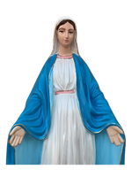 Madonna Immacolata Miracolosa in cemento H75 - Lavorazione Artigianale a Colori - Notaro Manufatti