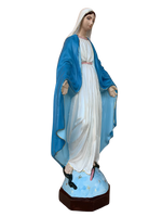 Madonna Immacolata Miracolosa in cemento H75 - Lavorazione Artigianale a Colori - Notaro Manufatti