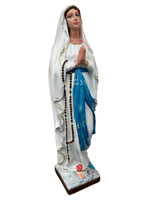 Madonna di Lourdes in Cemento 80 cm – Lavorazione Artigianale a Colori - Notaro Manufatti