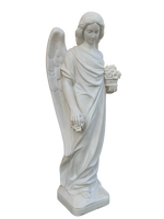 Angelo con Fiori - Bianco - Notaro Manufatti