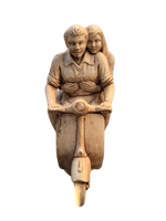 Vaso Vespino Primo Amore Anticato Marrone - Notaro Manufatti