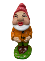 Biancaneve e i Sette Nani – Set Artigianale Grande in Cemento Dipinto a Mano - Notaro Manufatti