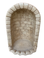 Nicchia o Cupola Modello Conchiglia Anticata Beige - Notaro Manufatti