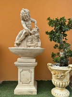 Fontana Ekinops con base Vinci Anticata Beige - Notaro Manufatti