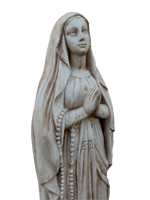 Madonna Lourdes 80 cm Anticata Marrone - Notaro Manufatti