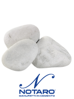 Ciottoli in Bianco Carrara: Eleganza e Versatilità per i Tuoi Spazi - Notaro Manufatti