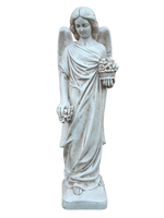 Angelo con Fiori Anticato Beige - Notaro Manufatti