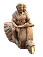 Vaso Vespino Primo Amore Anticato Marrone - Notaro Manufatti