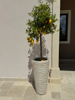 Vaso Onda Tondo Anticato Beige - Notaro Manufatti