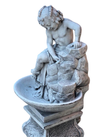 Fontana Ekinops completa di Base Anticata Grigia - Notaro Manufatti