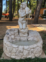 Fontana Laghetto Piccolo con Porta Vaso - Notaro Manufatti