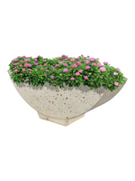 Vaso Barchetta in Effetto Travertino - Notaro Manufatti