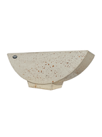 Vaso Barchetta in Effetto Travertino - Notaro Manufatti