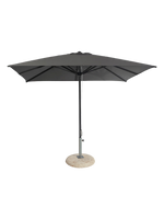 Base Zavorra per Ombrellone in cemento con Tubolare Zincato Incluso in Effetto Travertino - Notaro Manufatti