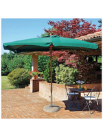 Base Zavorra per Ombrellone in cemento con Tubolare Zincato Incluso in Effetto Travertino - Notaro Manufatti