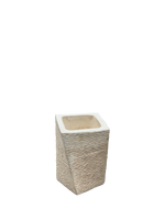 Vaso Svirgolato Alto Anticato Beige - Notaro Manufatti