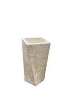 Vaso Svirgolato Alto Anticato Beige - Notaro Manufatti