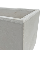NatureLine 100 in Cemento Bianco - Vaso Rettangolare in Cemento: Eleganza e Robustezza per i Tuoi Spazi Verdi - Notaro Manufatti