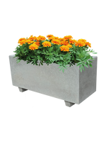 NatureLine 100 in Cemento Grigio - Vaso Rettangolare in Cemento: Eleganza e Robustezza per i Tuoi Spazi Verdi - Notaro Manufatti