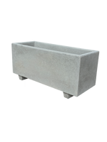 NatureLine 100 in Cemento Grigio - Vaso Rettangolare in Cemento: Eleganza e Robustezza per i Tuoi Spazi Verdi - Notaro Manufatti