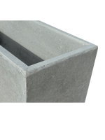 NatureLine 100 in Cemento Grigio - Vaso Rettangolare in Cemento: Eleganza e Robustezza per i Tuoi Spazi Verdi - Notaro Manufatti