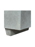 NatureLine 100 in Cemento Grigio - Vaso Rettangolare in Cemento: Eleganza e Robustezza per i Tuoi Spazi Verdi - Notaro Manufatti