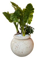 Vaso Giara Grande in Effetto Travertino - Notaro Manufatti