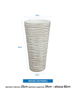 Vaso Onda Tondo Anticato Beige - Notaro Manufatti