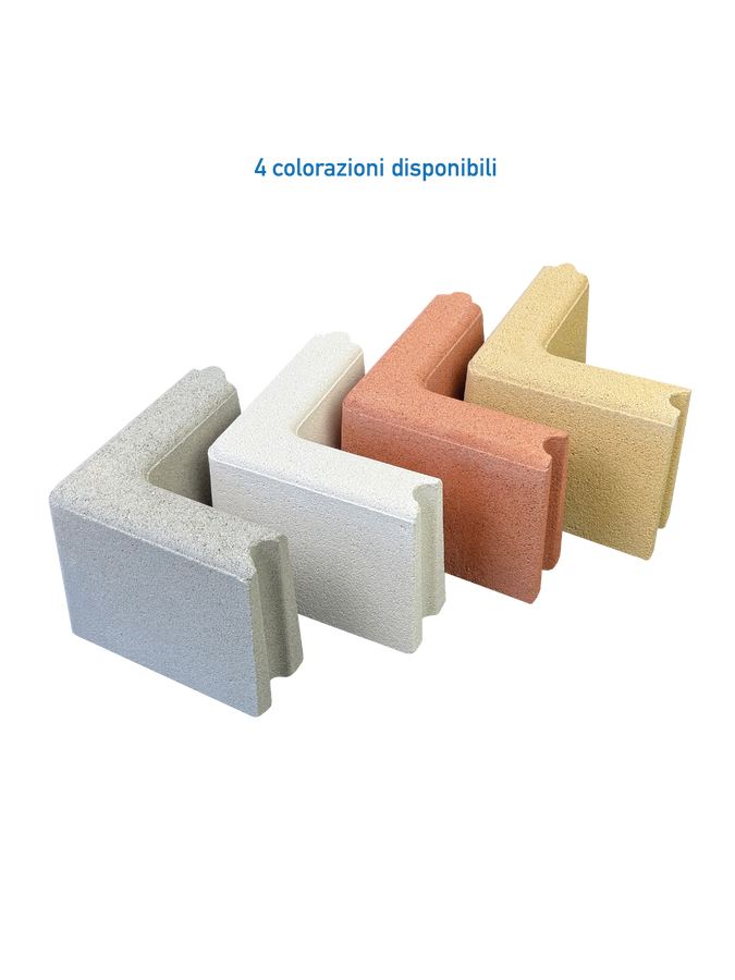 Cordoletto Mani in Cemento per Aiuole e Marciapiedi - Bianco