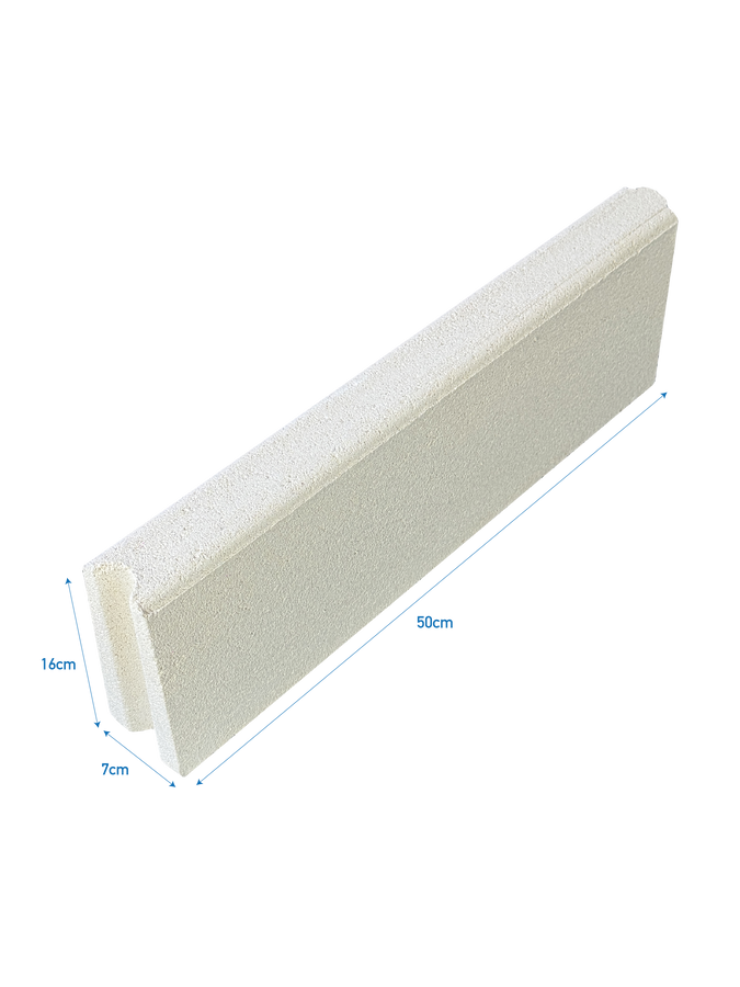 Cordoletto Mani in Cemento per Aiuole e Marciapiedi - Bianco