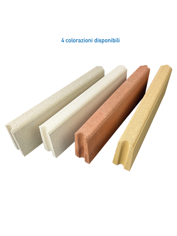 Cordoletto Mani in Cemento per Aiuole e Marciapiedi - Bianco