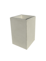 Vaso Alto modello Linea da cm. 50x50xh.80 - Cemento Bianco - Notaro Manufatti