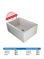 Lavandino Levigato in Graniglia Moderno Squadrato - Notaro Manufatti