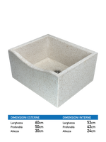 Lavandino Levigato in Graniglia con Barchetta - Notaro Manufatti