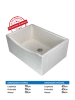 Lavandino Levigato in Graniglia con Barchetta - Notaro Manufatti