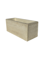 Vaso o Fioriera con Finitura Bocciardata Anticata Beige - Notaro Manufatti