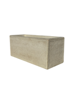 Vaso o Fioriera con Finitura Bocciardata Anticata Beige - Notaro Manufatti