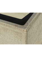 Vaso o Fioriera con Finitura Bocciardata Anticata Beige - Notaro Manufatti