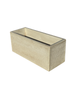 Vaso o Fioriera con Finitura Bocciardata Anticata Beige - Notaro Manufatti