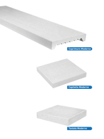 Coprimuro Moderno in Cemento Levigato con Gocciolatoio - Notaro Manufatti