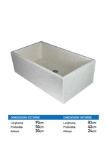 Lavandino Levigato in Graniglia Moderno Squadrato - Notaro Manufatti