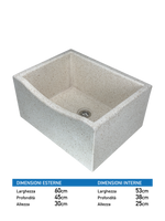 Lavandino Levigato in Graniglia con Barchetta - Notaro Manufatti