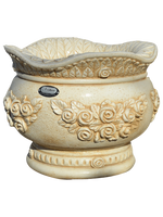 Vaso Sofi' Tondo Anticato Beige - Notaro Manufatti