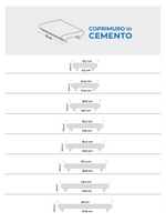 Coprimuro Classico con Toro in Cemento con Gocciolatoio - Notaro Manufatti