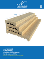 Coprimuro ricostruito Bio Carparo con Gocciolatoio - Notaro Manufatti