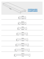 Coprimuro ricostruito Bio Carparo con Gocciolatoio - Notaro Manufatti