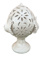 Pigna o Pumo Pugliese con Tre Foglie Anticato Beige - Notaro Manufatti