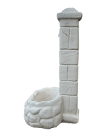 Fontana a Colonna Sasso - Bianca - Notaro Manufatti