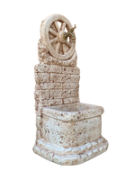 Fontana Ruota Anticato Marrone - Notaro Manufatti