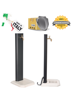 Fontana a Colonna con Base In Cemento - Antracite - Notaro Manufatti